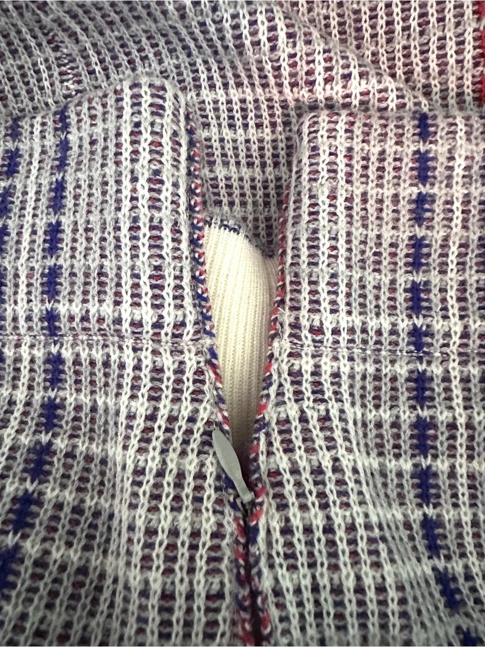 RHIÉ Merino Wool Fringe-Hem Plaid Pencil Skirt in Red Blue and Black Size Medium